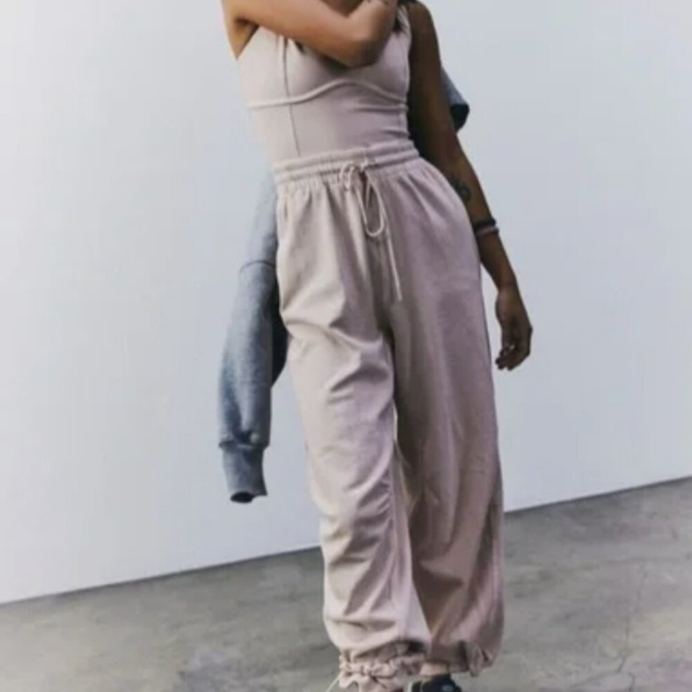 Free People Movement Inbound Onesie in Pink Cashmere Size Medium EUC - Picture 5 of 6